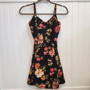 Floral Print Mini Skater Dress